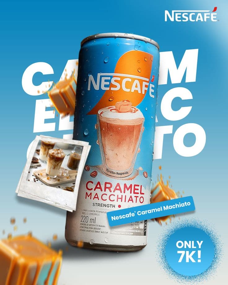Nescafé Caramel Macchiato social-media poster