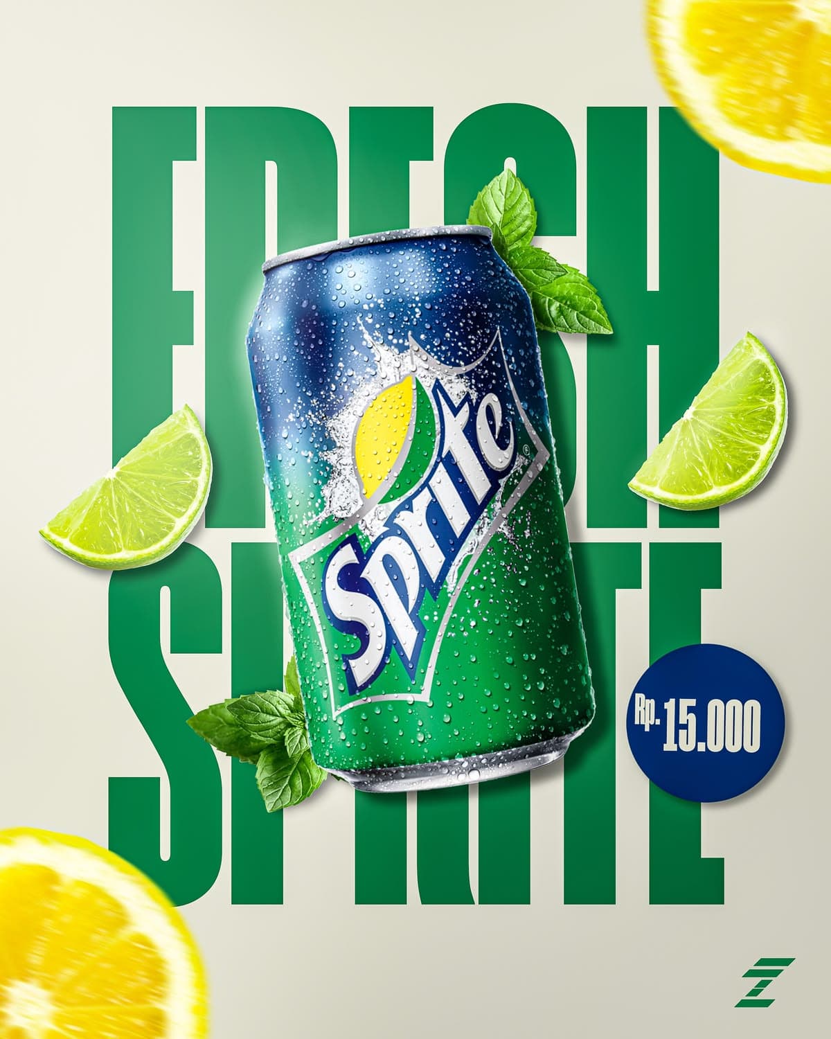 Fresh Sprite social-media poster